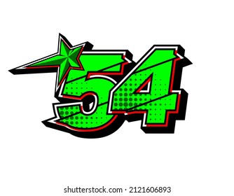 40 54 Race Car Font Images, Stock Photos & Vectors | Shutterstock