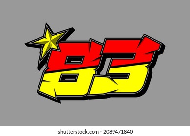 Carrera de vectores 83. Diseño plano, editable. Vector Illustration EPS 10