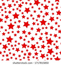 Vector star seamless pattern. Stock illustration for backgrounds, textiles and packaging.