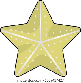 Decoración de Navidad en forma de estrella de Vector. Símbolo de lujo de Festiva.