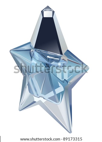 Vector Star Shape Perfume Bottle On Stock Vector Royalty Free