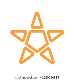 Vector Star Shaped Graphic Icon