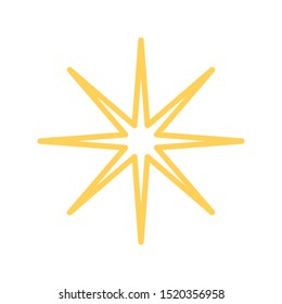 Vector Star Shaped Graphic Icon