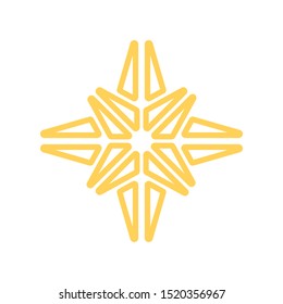 Vector Star Shaped Graphic Icon