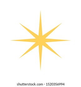 Vector Star Shaped Graphic Icon