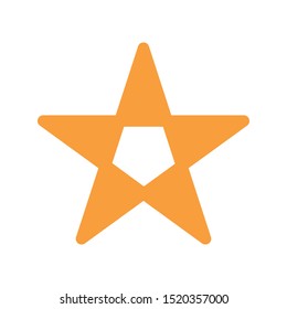 Vector Star Shaped Graphic Icon