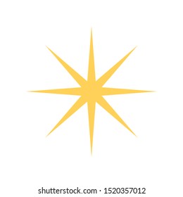Vector Star Shaped Graphic Icon