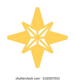 Vector Star Shaped Graphic Icon