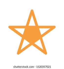 Vector Star Shaped Graphic Icon