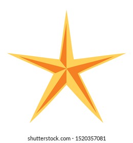 Vector Star Shaped Graphic Icon