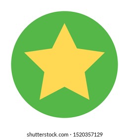 Vector Star Shaped Graphic Icon