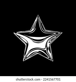 vector star silhouette illustration concept