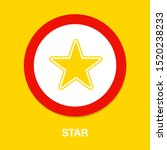 vector star symbol, rating or award shape, success icon