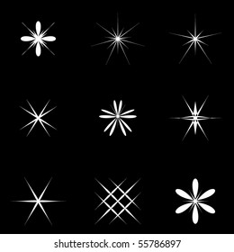 Vector Star Symbols Set Stock Vector (Royalty Free) 55786897 | Shutterstock