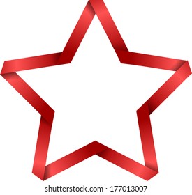Vector star for Victory day on white background isolated