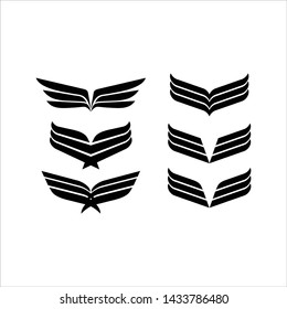 Vector Star Wings Logo Wing Logo Stock Vector (Royalty Free) 1433786480 ...