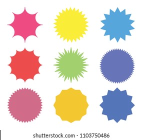 Vector Starburst set