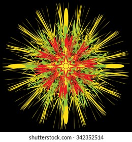 Vector of starburst, sparkle, flash, spark or star symbol