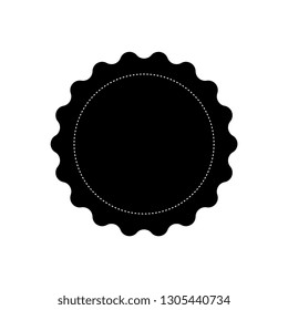 Vector starburst, sunburst badge.