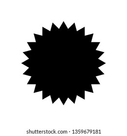 Vector starburst, sunburst badge. Design element.