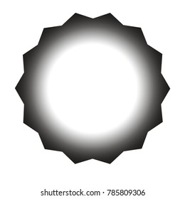Vector starburst, sunburst badge. Simple flat style. Vintage labels. Round vignette, frame Design elements.  