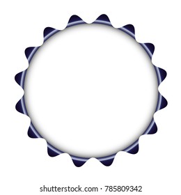 Vector starburst, sunburst badge. Simple flat style. Vintage label. Round vignette, frame 
