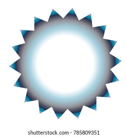 Vector starburst, sunburst badge. Simple flat style. Vintage labels. Round vignette, frame Design elements.  