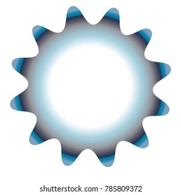 Vector starburst, sunburst badge. Simple flat style. Vintage labels. Round vignette, frame Design elements.  