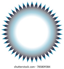 Vector starburst, sunburst badge. Simple flat style. Vintage labels. Round vignette, frame Design elements.  