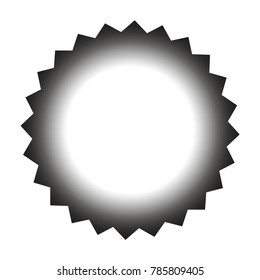 Vector starburst, sunburst badge. Simple flat style. Vintage labels. Round vignette, frame Design elements.  