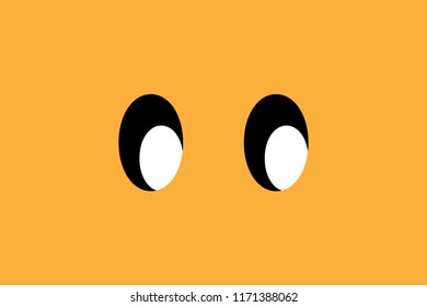 Vector Staring Cute Ghost eye background