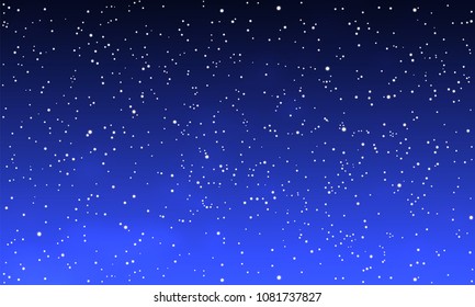 Vector starry night sky.