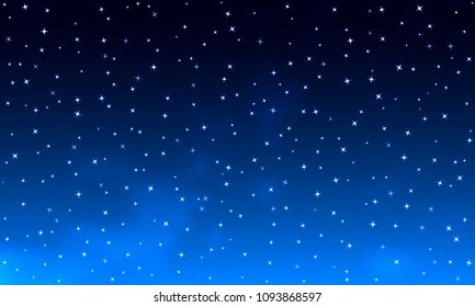 Vector starry night sky.