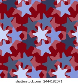 Vector - starry sky seamless pattern, colored illustration,