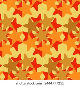 Vector - starry sky seamless pattern, colored illustration,