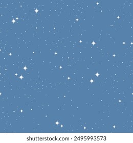 A vector starry sky that can be used as a background .