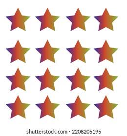 vector stars background with gradient collor design 