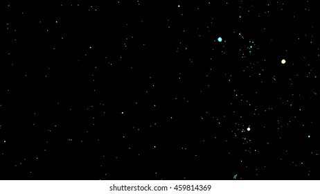 Vector stars Background with Milky Way
