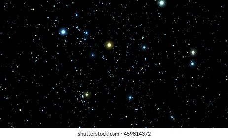 Vector stars Background with Milky Way
