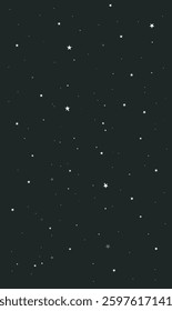 Vector Stars and Black Night Background. Eid Greetings concept