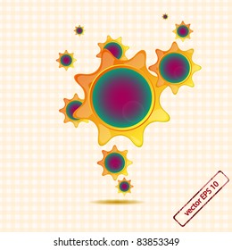 vector stars bubble for your design