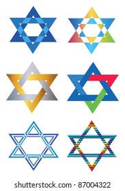 vector stars of david