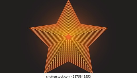 vector stars eps. Quality vector star design with a pattern of colored lines forming a convex shape. with simple and cool color combinations.