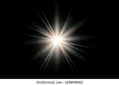 
Vector stars flare flare effect.
