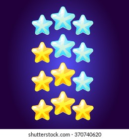 Vector stars game elements