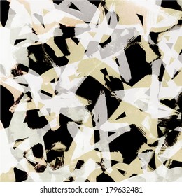 Vector stars, grunge background