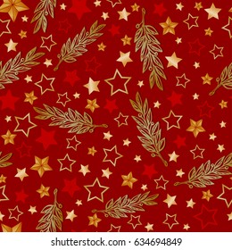 Vector stars and laurel background, holiday 23 february pattern and 9 may victory day. Eps-8.