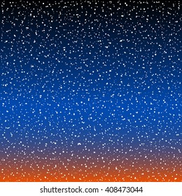 Vector Stars in the night sky 