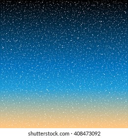 Vector Stars in the night sky 