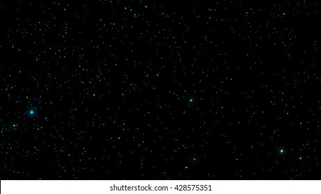 Vector Stars in night sky. Background illustration